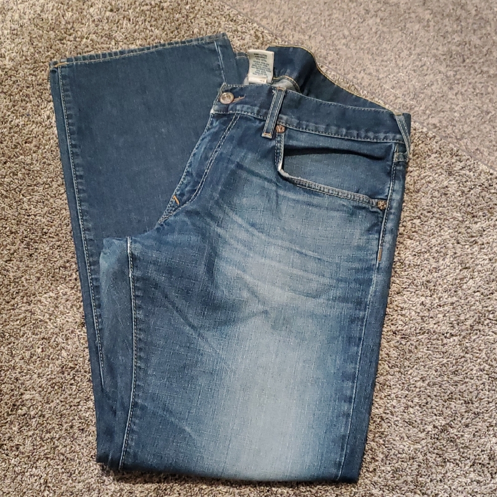 True Religion Men's Classic Blue Straight Jeans